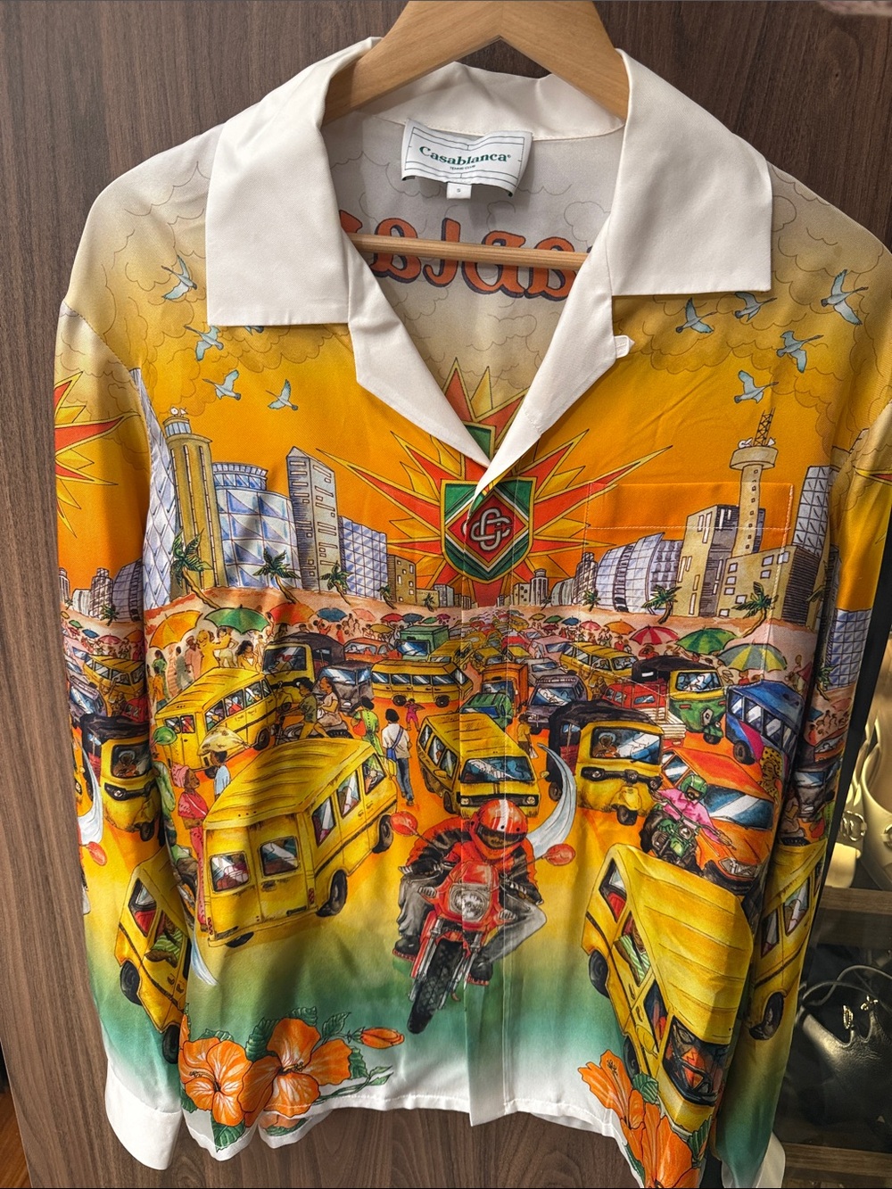 Casablanca Graphic Silk-Blend Shirt
